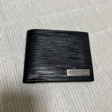 CK CALVIN KLEIN 블랙 접이식 지갑