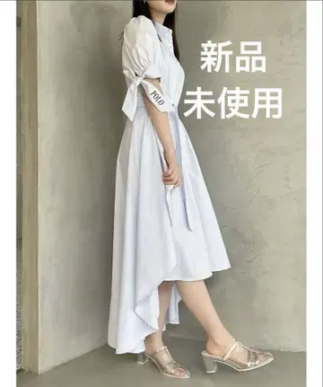dazzlin 택 포함 헤미 레이어드 셔츠 원피스 S 사이즈
