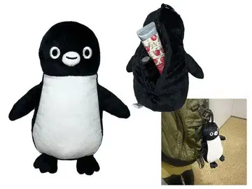 미사용 Suica 펭귄 파우치 소품함 카라비너