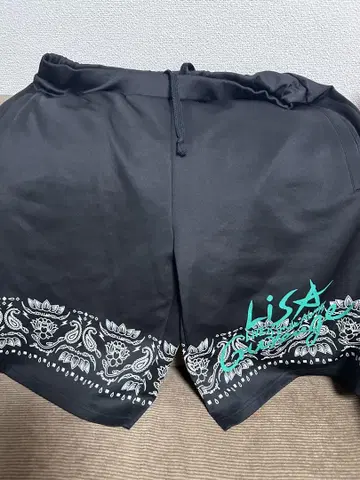 LiSA 홍련화 라이브 굿즈 하프 팬츠 L