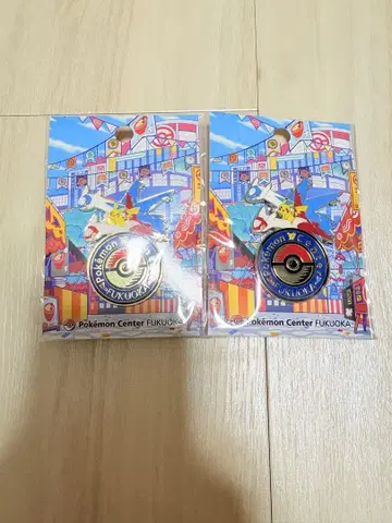 포켓몬 센터 후쿠오카 로고 핀즈 2개 세트