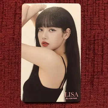 Blackpink 리사 트레이딩 카드 유니버셜 혜택 ALBUM