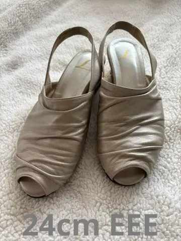 루아르 에셰르 백 벨트 샌들 베이지 24cm(EEE)