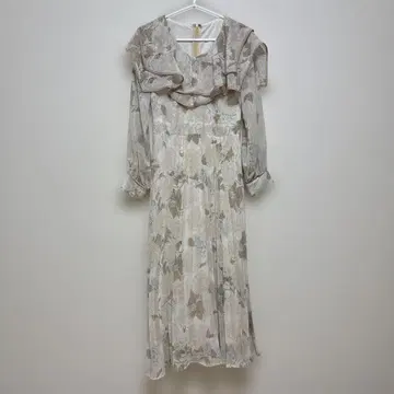 tocco closet luxe 꽃무늬 프릴 원피스 M 원피스 긴팔