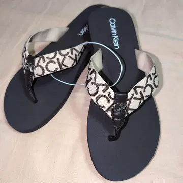 캘빈클라인 비치 샌들 26cm(US8) 브라운