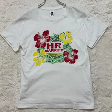 할리우드 랜치 마켓 하이비스커스 프린트 반팔 티셔츠 S