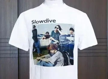 Slowdive 포토 프린트 티셔츠