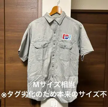 그레이 반팔 워크 셔츠 M 사이즈 상당