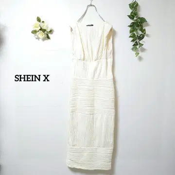 SHEIN X 쉬인 슬리브리스 롱 원피스 S 사이드 지퍼