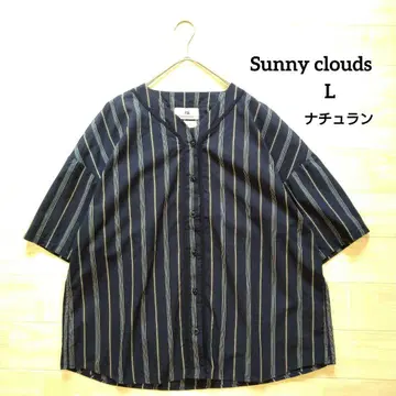 Sunny clouds 써니클라우드 코튼 V넥 블라우스 L