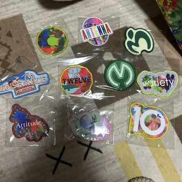 Mrs. GREEN APPLE 10주년 자수 패치 세트 10개