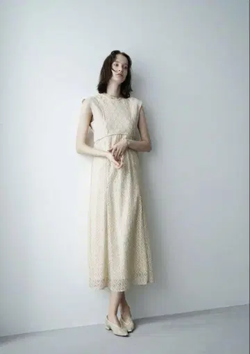 CLANE VINTAGE 레이스 커브 원피스