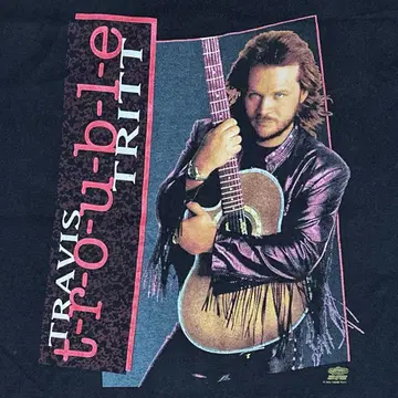 90년대 미국제 TRAVIS TRITT 트래비스 트랫 밴딩 T셔츠