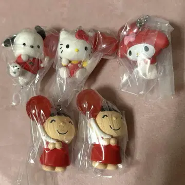 산리오 컬러 컬렉션 참 레드 Red 5종 세트