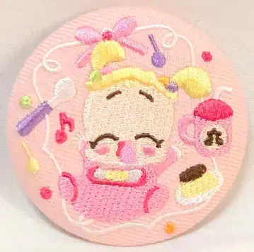 반다이 자수 캔뱃지 비스킷 오자마녀 도레미 하나