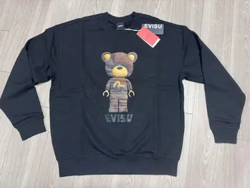 EVISU 곰 프린트 크루넥 트레이닝복