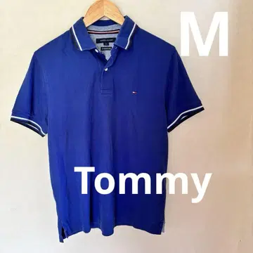 Tommy Hilfiger 타미힐피거 피케 셔츠 구제 의류 M 자수 로고