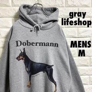 gray lifeshop 도베르만 풀오버 후드티 남성용 M 사이즈