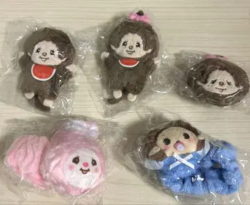 몬치치 몬치치짱 가챠 봉제 인형 배지 봉제 스크런치