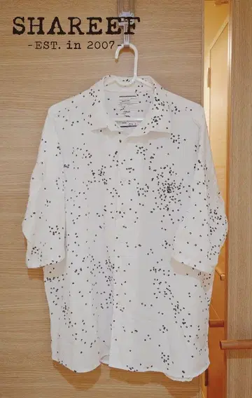 SHAREEF DOT PATTERN S/S BIG SHIRTS 사이즈 1