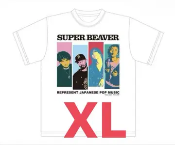 SUPERBEAVER 팝 아트 티셔츠 XL 화이트