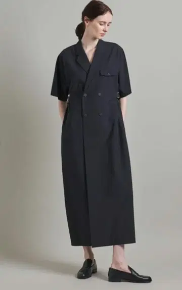 새상품급 LOEFF 더블 브레스트 원피스 0 블랙
