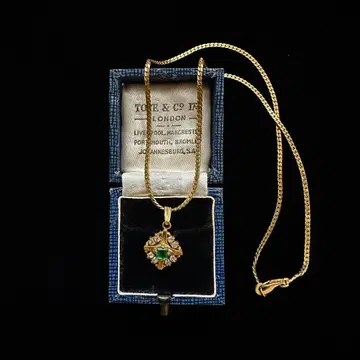 UK VINTAGE 골드 펜던트 목걸이
