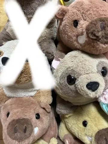 동물 봉제 인형 6종 세트  타누키의 퐁퐁  퐁미  숲의 이야기  멧돼지