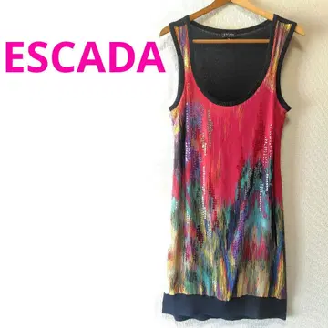 ESCADA 에스카다 스팽글 슬리브리스 원피스