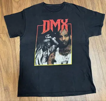 DMX 그래픽 프린트 티셔츠 블랙