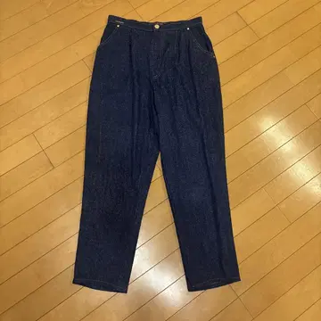 LEONARD 다크 블루 와이드 팬츠