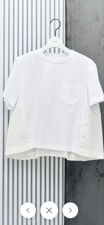 사카이 2024 ss 백 플레어 셔츠