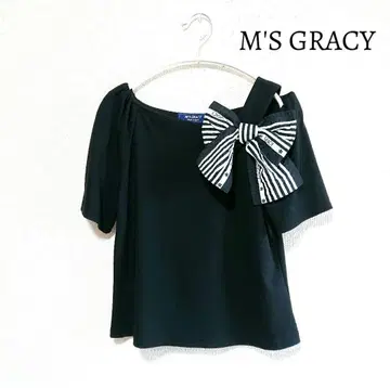 M'S GRACY 리본 원숄더 티셔츠
