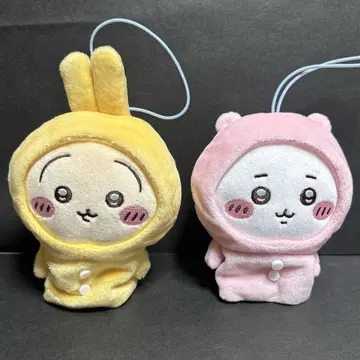 치이카와 파자마 손가락 인형 봉제 인형 마스코트 치이카와와 토끼 2종