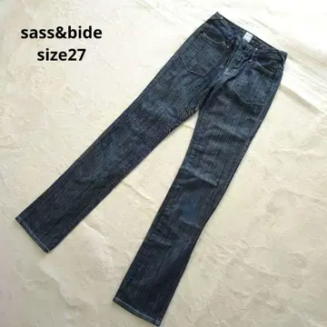 Sas and Bide 스키니 팬츠 데님 코튼 파랑 size27