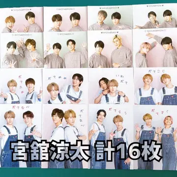 미야타테 료타 WiNK UP 2샷 카드 골판지 16장