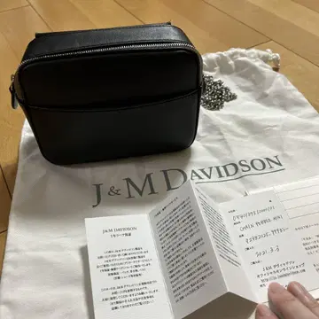 컨디션 최상! J&M DAVIDSON 블랙 숄더백 페블 미니