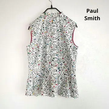 PAUL SMITH 폴 스미스 꽃무늬 슬리브리스 셔츠 40 사이즈 L