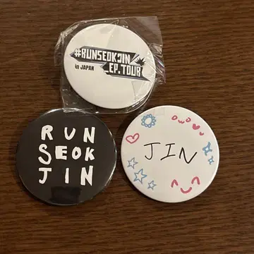 BTS 진 JIN RUNSEOKJIN 캡슐 토이 캔뱃지