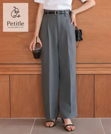 [ Petitle / 쁘띠레 ] 턱 와이드 스트레이트 팬츠 [M4027]