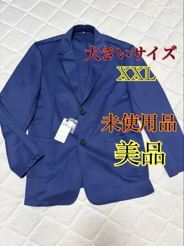 미사용 새상품 남성용 테일러드 자켓 파랑 네이비 컬러 빅 사이즈 2XL