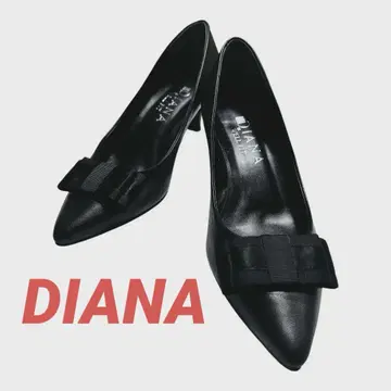 DIANA 블랙 스틸레토 펌프스