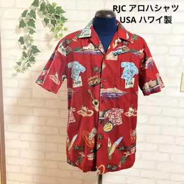 USA 하와이 제 RJC 알로하 셔츠 빨간색
