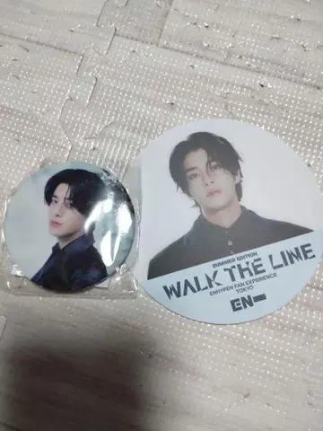 ENHYPEN WALK THE LINE 캔뱃지 코스터