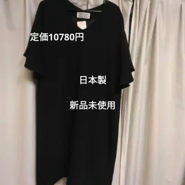 Monique 블랙 V넥 원피스 M