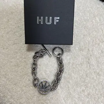 HUF 체인 팔찌 마리화나 모티브