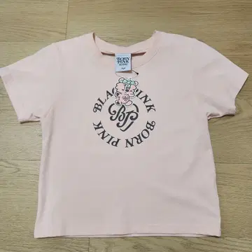 BLANKPINK VERDY 로고 프린트 BABYT 셔츠 핑크