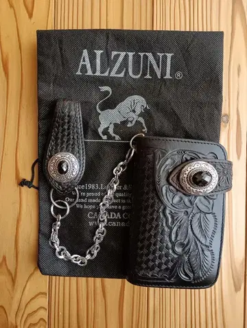 Aluzun 하프 지갑 블랙