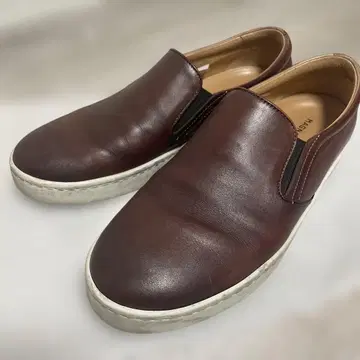 MAGNANNI 브라운 가죽 슬립온 26.5cm