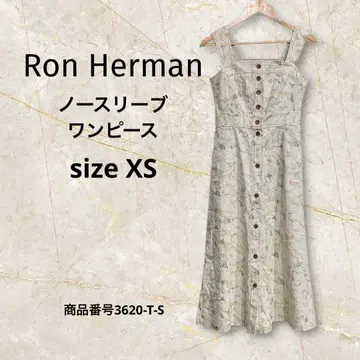 Ron Herman 슬리브리스 원피스 mosaic flower XS
